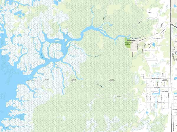 Chassahowitzka River System map