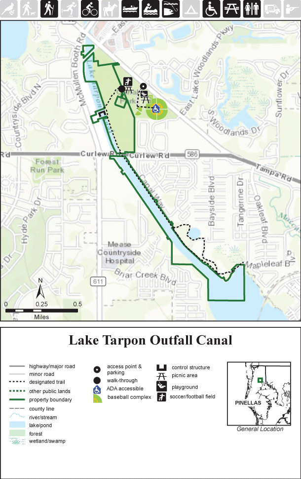 Lake Tarpon Outfall Canal map thumbnail